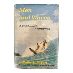 Vintage Surfing Book Men and Waves Coastal Decor