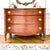 Vintage Federal Revival Mahogany Chest | Serpentine Front | Reeded Columns | Entry, Foyer or Bedroom Storage For Sale - Image 4 of 11