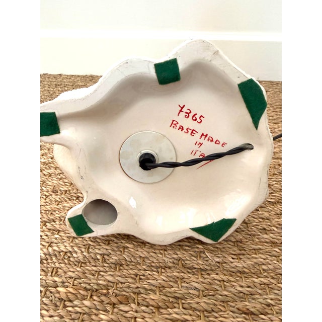 Mid 20th Century Italian Jean Rogers Style Hobnail Frog Lamp For Sale - Image 11 of 12