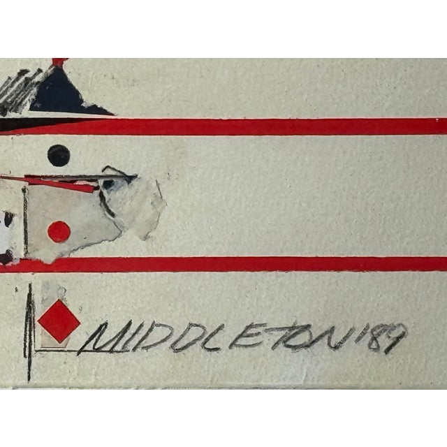Contemporary Sam Middleton, Untitled, Drawing Collage and Mixed Media on Paper For Sale - Image 3 of 9