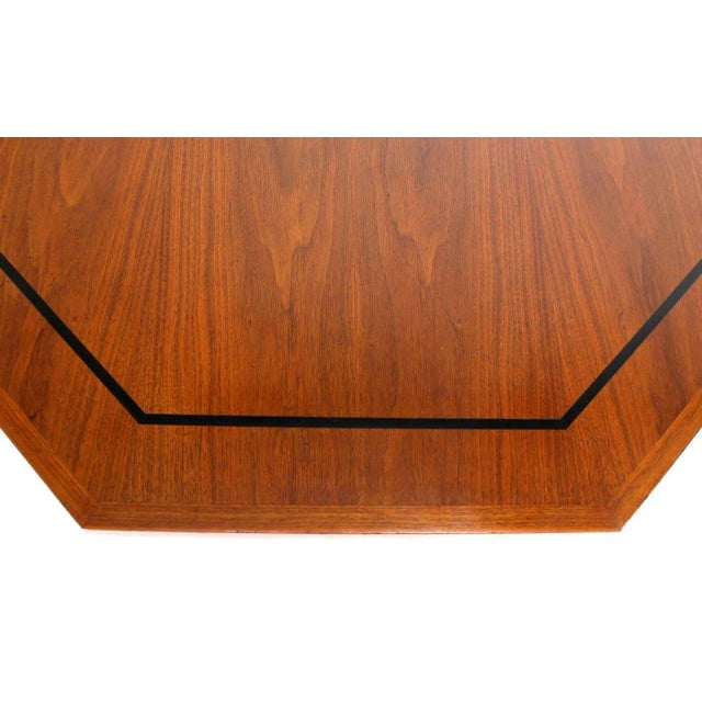 Mid-Century Modern Mid-Century Modern Walnut Hexagon Coffee Table For Sale - Image 3 of 9