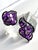 Amethyst & Black Sapphire Statement Necklace and Ring Set in Sterling Silver | Italian Roma Chain | Art Deco–Inspired Elegance For Sale - Image 4 of 10