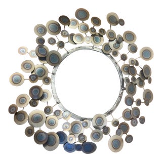 1970s Curtis Jere Raindrops Mirror For Sale