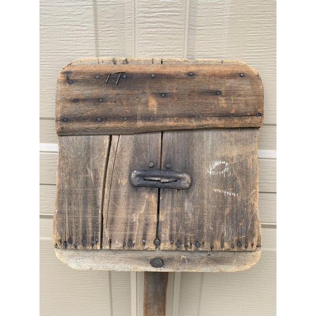 Antique 19th Century Hand Made Wooden Grain Shovel For Sale - Image 9 of 10