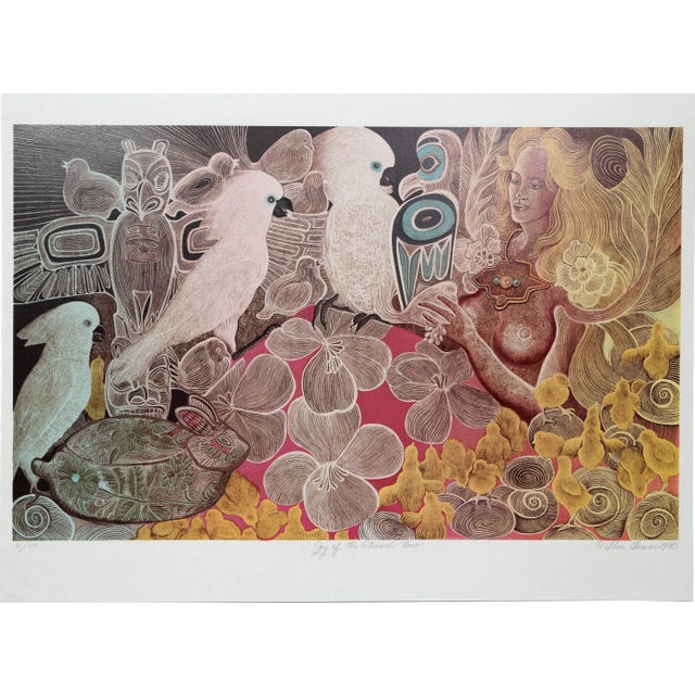 Artist: Alice Asmar Title: Taos Corn Dancers Year: Circa 1980 Medium: Lithograph, signed and numbered in pencil Edition:...