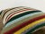 Vintage Striped Turkish Handwoven Multicolor Kilim Pillow Cover For Sale - Image 4 of 6