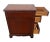 American Vintage Mahogany Nightstand Cabinet Chest Four Drawers Rope Twist Carved Top For Sale - Image 3 of 10