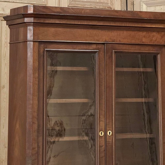 19th Century Louis Philippe Period Walnut Bookcase For Sale In Dallas - Image 6 of 18