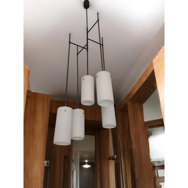 1960s Five-Light Pendant Lamp from Stilnovo, 1969 For Sale - Image 5 of 8