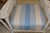 Shabby Chic Vintage White Wicker Wing Back Arm Chair W/ Blue Cushions & Coil Sprung Seat For Sale - Image 3 of 18