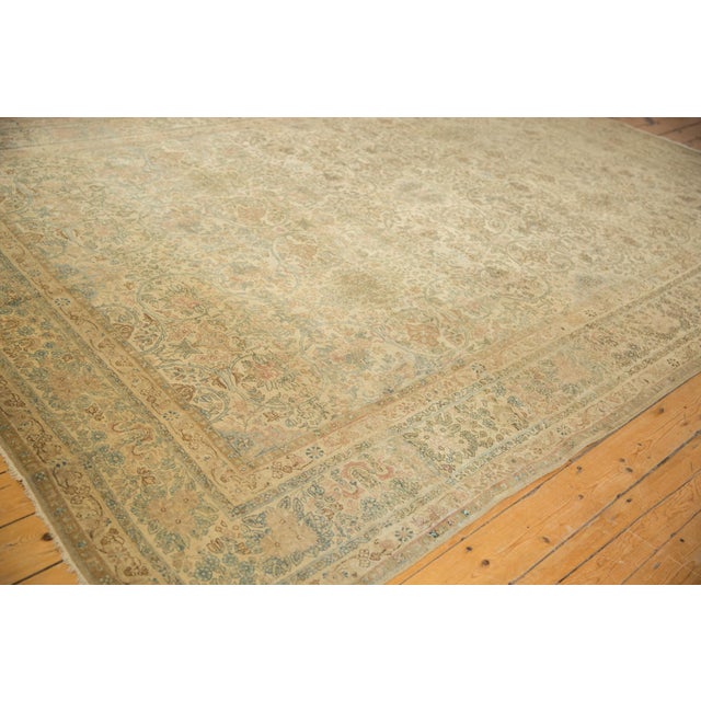 Traditional Vintage Distressed Kerman Carpet - 8'7" x 12'4" For Sale - Image 3 of 10