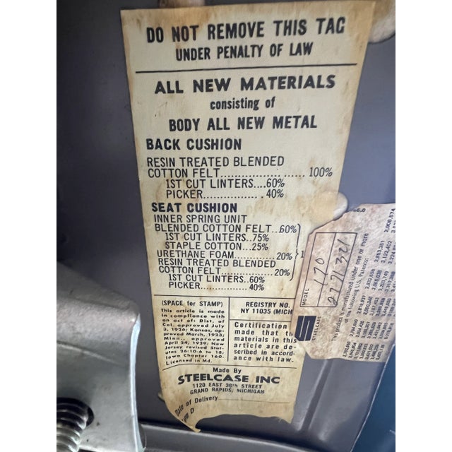 Vintage Steelcase Desk Chair For Sale - Image 10 of 10