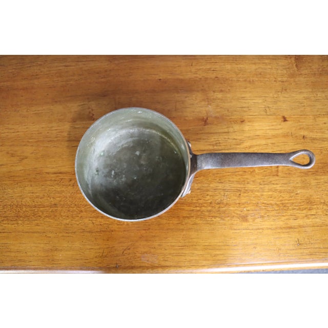 Mid 20th Century Made in France Copper Saucepan For Sale - Image 5 of 6