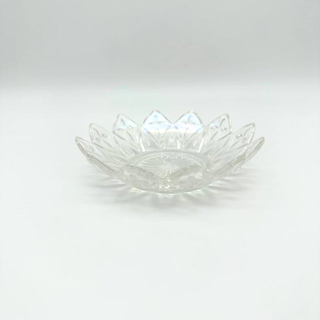 Glass Vintage 1960s Federal Glass Iridescent Chip and Dip Bowl Set For Sale - Image 7 of 11