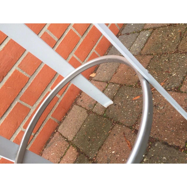 Metal & Leather Stool by Leonardo Rossano for Lapalma, 2000s For Sale - Image 11 of 14