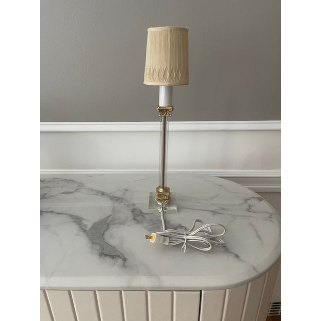 1930s Glass Art Deco Column Lamp For Sale In New York - Image 6 of 8