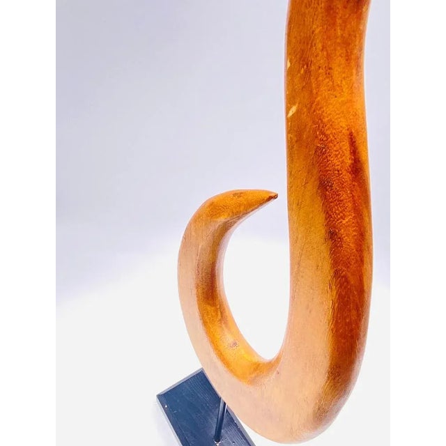 1970s Brown and Black Wood Sculpture, France, 1970s For Sale - Image 5 of 8