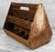 Antique Primitive Wood Machinist Tool Box Hardware Organizer Caddy For Sale - Image 4 of 12