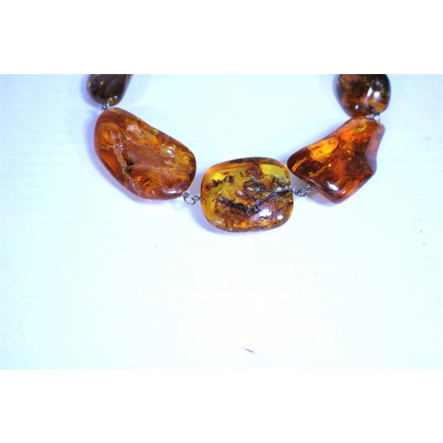 Early 18th Century Large Graduated Glowing Ancient Baltic Amber Necklace For Sale - Image 4 of 4