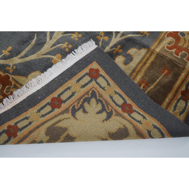Masterloom Approx. 9x13 Hand Crafted Wool Rug For Sale - Image 10 of 13