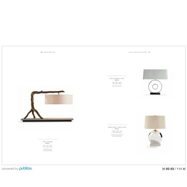 1990s Bill Sofield for Baker Attributed Mercurial Sphere Table Lamps - A Pair For Sale - Image 9 of 9