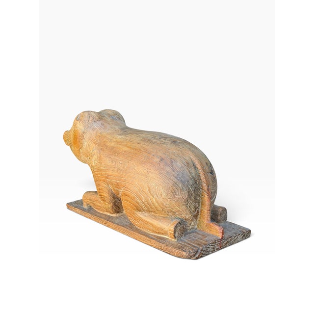 19th Century Antique Folk Art Pig Sculpture For Sale - Image 5 of 6