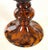 Brown 1980s Magnificent, Large Classic Trumpet Shaped Tortoise Shell Style Vase on a Turned Pedestal Base For Sale - Image 8 of 9