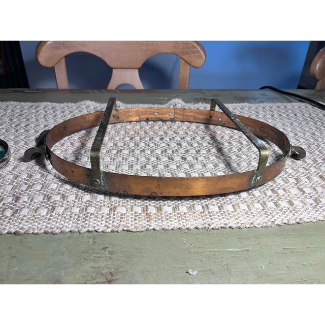 1960s 1960s Swedish Nilsjohan Copper & Pyrex Serving Tray For Sale - Image 5 of 12