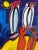 Abstract Peter Keil Sailboats, 1984 For Sale - Image 3 of 5