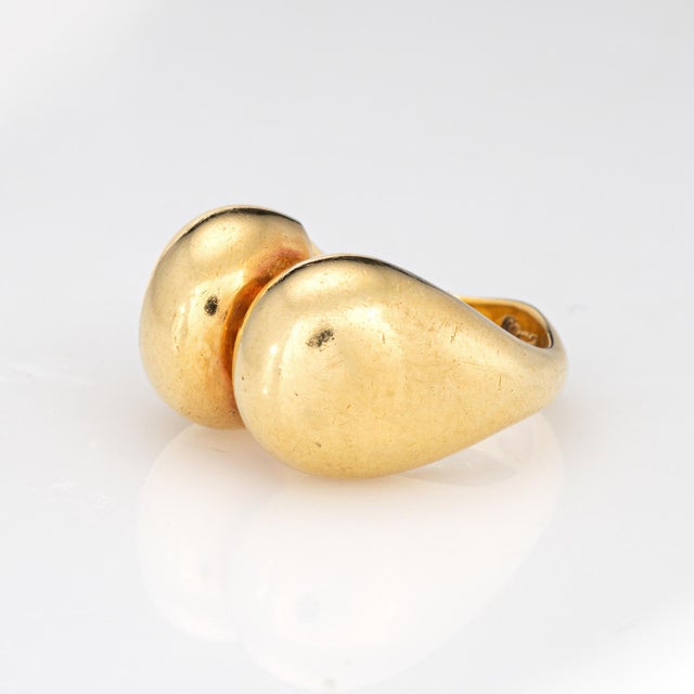 Cartier Scarce Cartier Spain 70s Sculptural Dome Ring Vintage Sz 5 18k Yellow Gold For Sale - Image 4 of 7