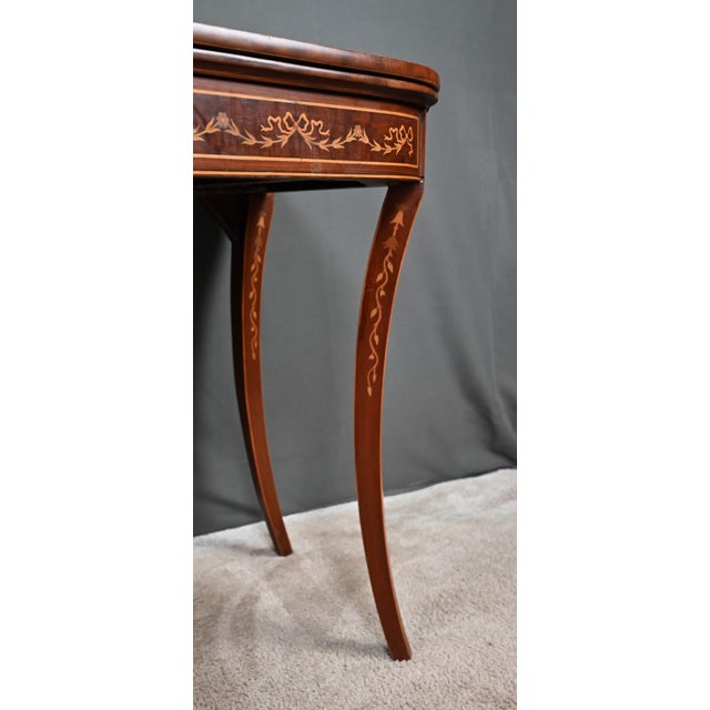 Mahogany Game Console Table, 1920s For Sale - Image 10 of 18