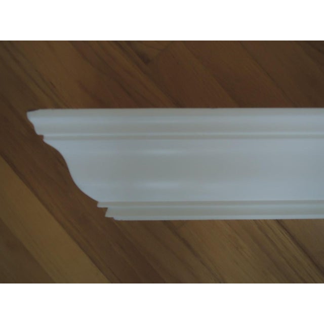 Contemporary Pottery Barn 2 White Floating Shelves Use as Fireplace Mantel or Shelf - Pair of Ledges Nwot For Sale - Image 3 of 17