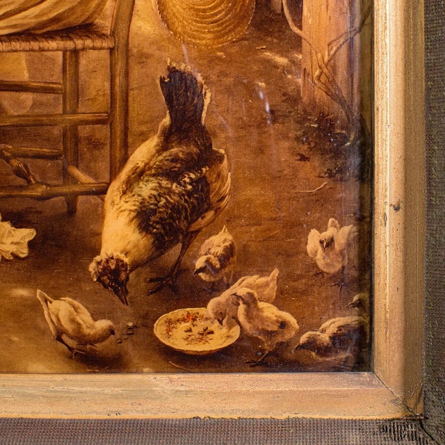 Antique Crystoleum Picture, German, Framed, Mezzotint Painting, Art, Victorian For Sale - Image 11 of 12