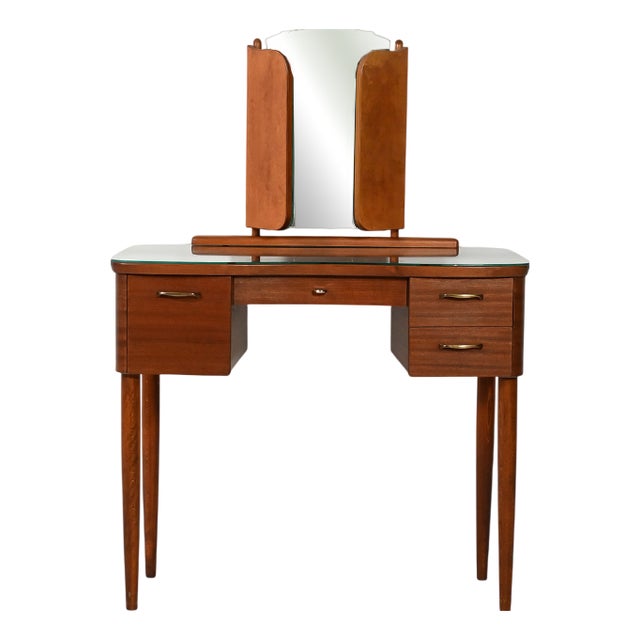 Scandinavian Mahogany Dressing Table, 1950s For Sale