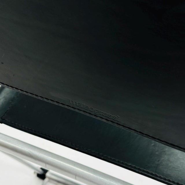 Mid-Century Modern Ballerina Black Dining Chair by Herbert Ohl for Matteo Grassi, Italy, 1980s For Sale - Image 10 of 11