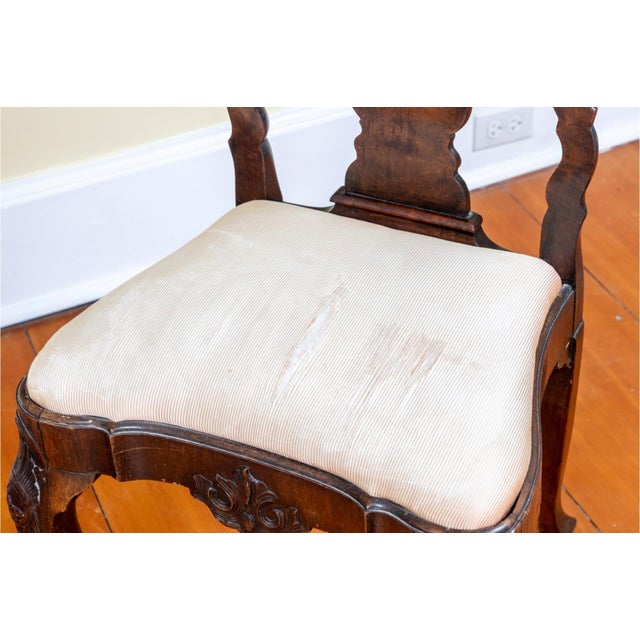 Pair of 18th Century Dutch Rococo Side Chairs For Sale - Image 10 of 12