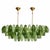 Glass Contemporary Light and Dark Green “Poliedri” Murano Glass Chandelier by SimoEng For Sale - Image 7 of 11