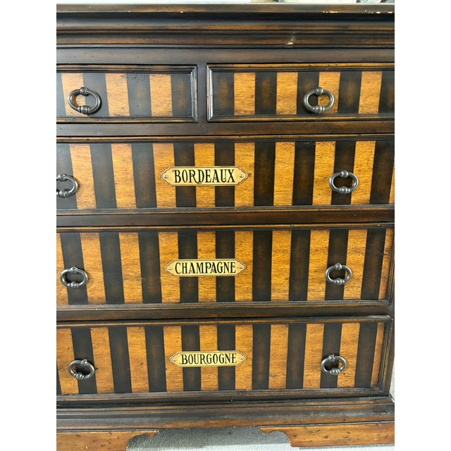 Atelier De La Madeleine French Inspired Two Over Three Chest of Drawers, 20th Century For Sale - Image 4 of 10