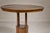 Brown Midcentury Round Top Side Table with Column Supports and Tambour Base For Sale - Image 8 of 12