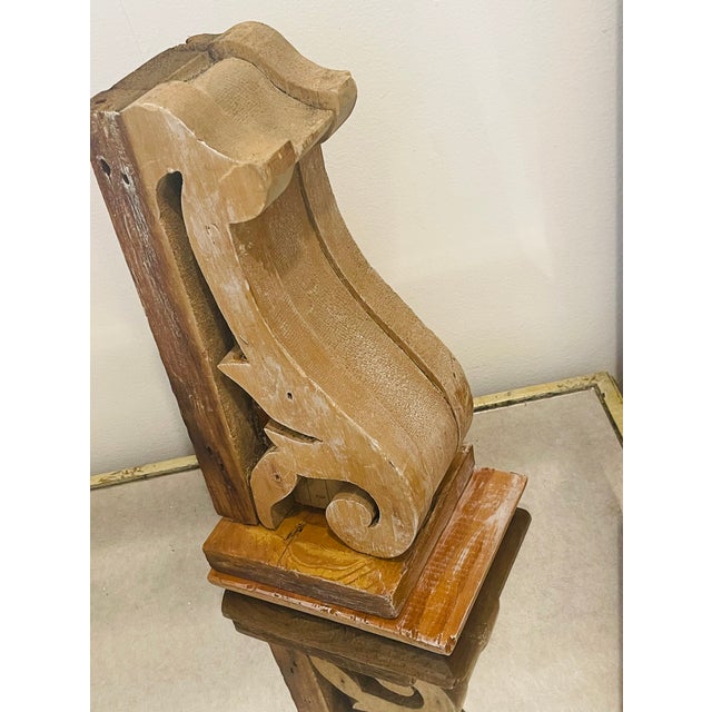 Antique French Architectural Wood bracket.
