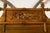 Brown Large English Faux-Bamboo Walnut Mirror Made of 1900s Doors with Carved Ivy For Sale - Image 8 of 12