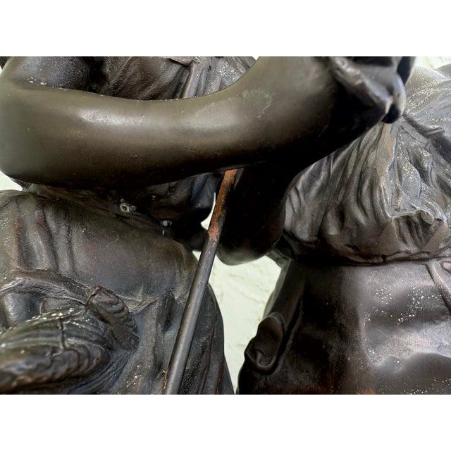 French Figural Sculpture Depicting “The Angelus” by Onnaing, Early 20th Century For Sale - Image 10 of 12