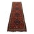 Shiraz Runner 3’4” X 9’7” Red Wool Vintage Tribal Hand-Knotted Oriental Rug For Sale