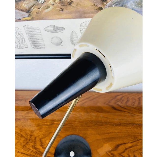 Black German Hoso Desk Lamp, 1950s For Sale - Image 8 of 10