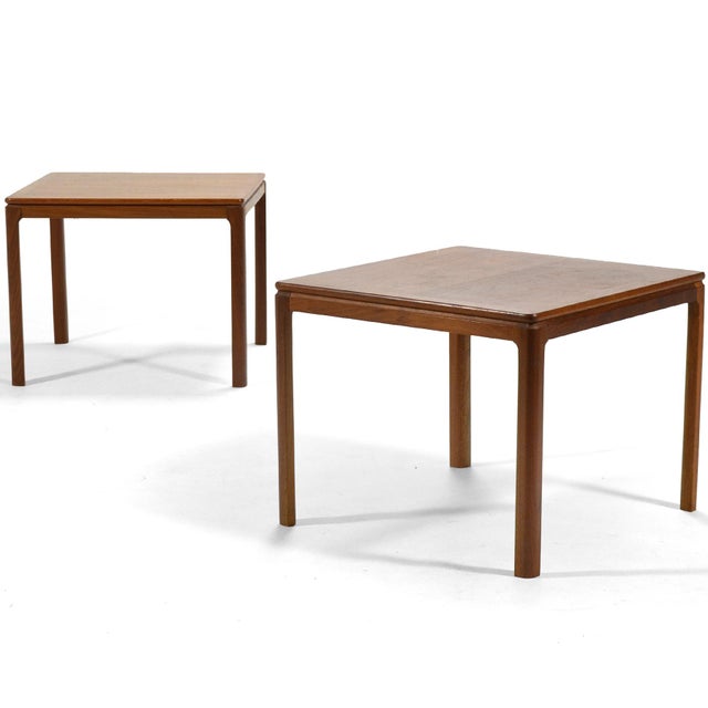 1950s Scandinavian Modern Folke Ohlsson for Dux Teak Side Table (Pair) For Sale - Image 10 of 10