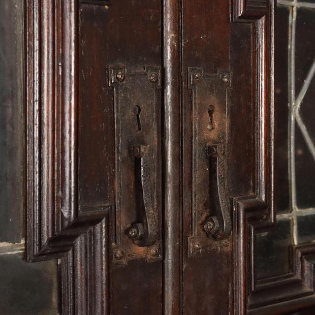 Neo-Renaissance Style Ebony and Walnut Display Cabinet For Sale - Image 6 of 12