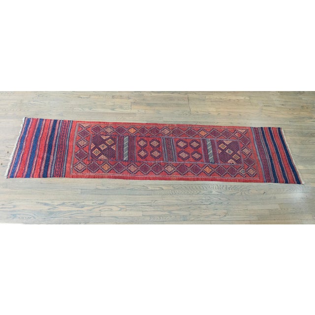 Early 20th Century Afghani Sumac Rug For Sale - Image 15 of 15