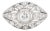 Art Deco Ring in Platinum and Diamonds, Size 7.5 For Sale