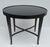 Contemporary Barbara Barry Collection for Baker Furniture Black Satin Lacquer Oval Shaped Side/End Table For Sale - Image 3 of 18
