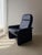 Set of DS 50 Lounge Chair with Ottoman in Dark Blue Leather from de Sede For Sale - Image 11 of 18